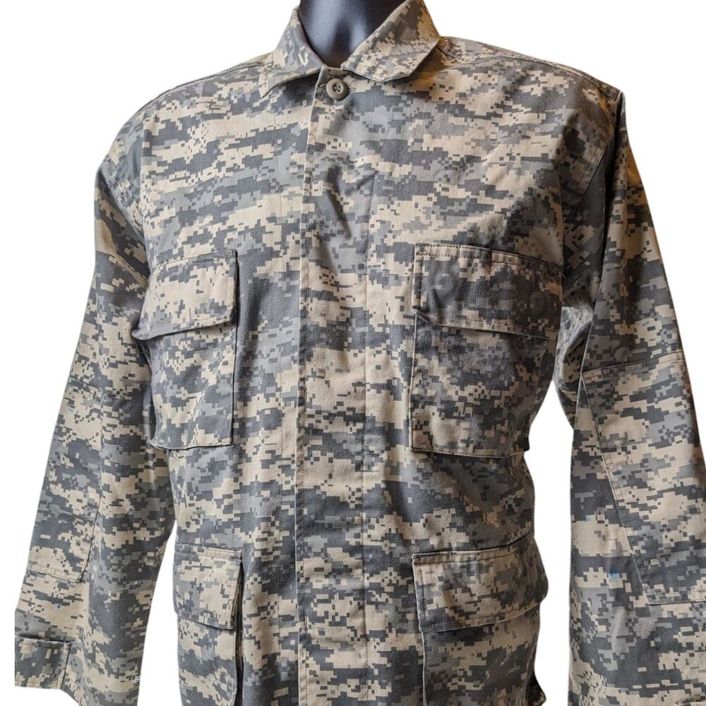 Rothco Combat Shirt Mens Medium Force BDU Camo Jacket Military Tactical Army